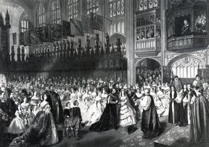 El matrimonio del Príncipe de Gales el 10 de marzo de 1863 de William Powell Frith